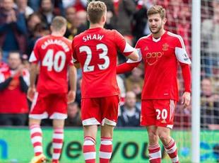 Воспитанники Саутгемптона Люк Шоу и Адам Лаллана, фото standard.co.uk