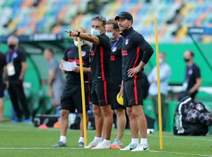 Диего Симеоне на тренировке Атлетико, Getty Images