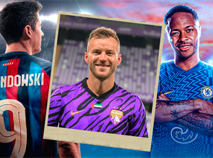 Левандовські, Ярмоленко та Стерлінг. Колаж Василя Войтюка