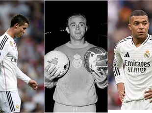 Роналду, Ді Стефано, Мбаппе, коллаж football.ua|getty images