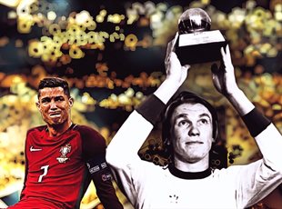 Кріштіану Роналду та Олег Блохін, Football.ua