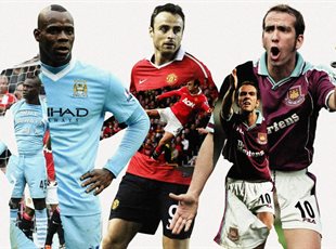 Балотеллі, Бербатов та Ді Каніо, The Telegraph