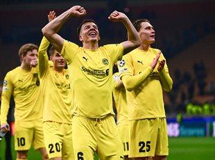 Радощі гравців Буде/Глімт, getty images