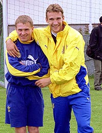 Сергей Ребров и Андрей Шевченко