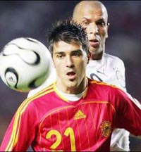 Испания - Египет. С мячом Давид Вилья, АР