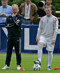 Свен Йоран Эрикссон и Уэйн Руни