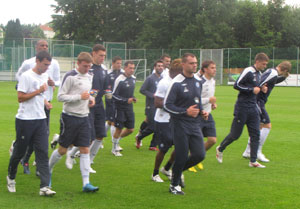 Металлурги на тренировке, фото ФК Металлург Донецк