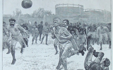 Знаменитый рисунок первого международного матча