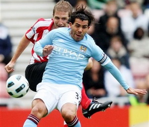 Тевес обязан был забивать минимум один раз, фото АР