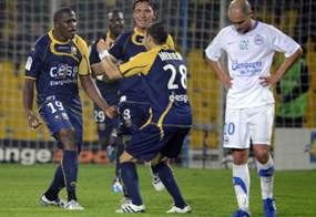 Радость игроков Арль-Авиньона, фото lequipe.fr