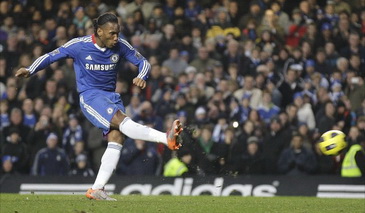 Дрогба открывает счет, BBC