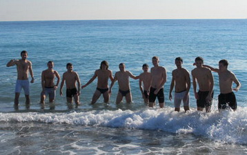 Пивовары отметили Крещение купанием, фото ФК Оболонь