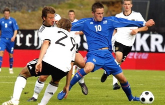 Исландцы против немцев, фото ФФУ