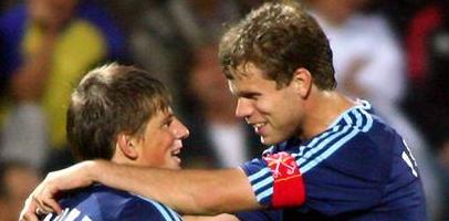 Аршавин и Радимов, fc-zenit.ru