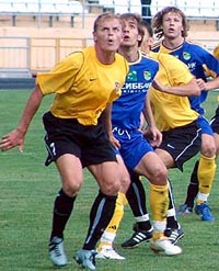 Андрей Березовчук (на переднем плане), фото из архива fckharkov.com.ua