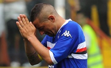 Капитан Сампдории Анджело Паломбо... Getty Images