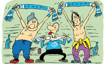 Бело-голубая битва в стиле ру, фото liveinternet.ru