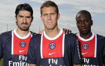 Бишевац, Менез и Матуиди, фото psg.fr