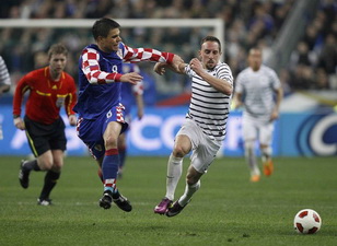 Вукоевич против Рибери, фото Reuters