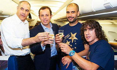 Субисаррета, Росель, Пеп и Пуйоль вместо ожидания извинений от Реала предпочитают пить за свой успех, guardian