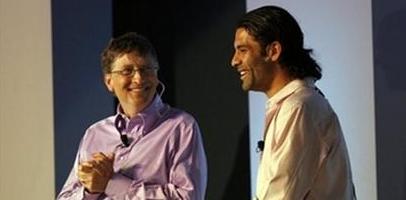 Билл Гейтс и Рафаэль Маркес (справа), фото AP