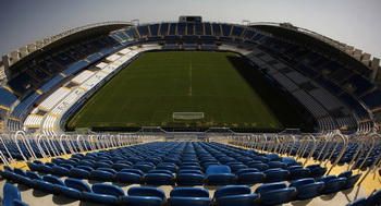 Здесь Малага должна была принять Барсу, фото Reuters