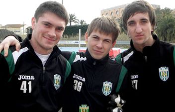 Гудыма с партнерами, фото ФК Карпаты