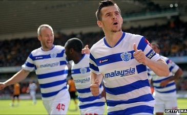 Бартон забивает за КПР, Getty Images