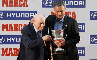Альфредо Ди Стефано и Жозе Моуриньо, фото marca.com