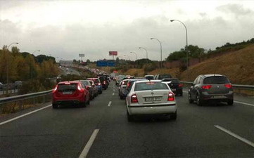 То самое фото пробки, в которую попал Касильяс