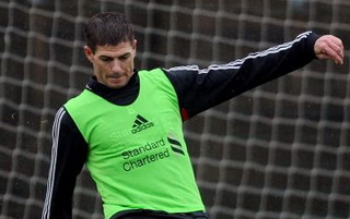 Джеррард на сегодняшней тренировке, фото Getty Images