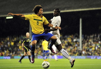 Асамоа против бразильца Марсело, фото Getty Images