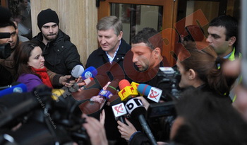 Ахметов и Рац в Бухаресте, фото prosport.ro