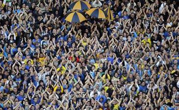 Болельщики Боки, фото Ole