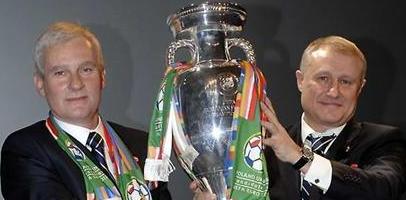 Президенты футбольных федераций Польши и Украины