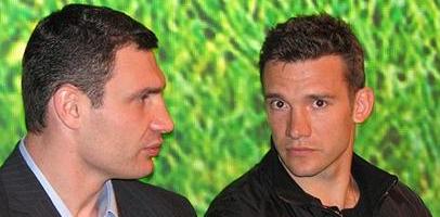 Виталий Кличко и Андрей Шевченко