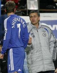 Андрей Шевченко и Жозе Моуриньо