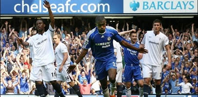 Калу празднует свой гол, AFP