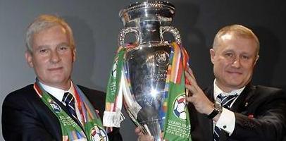 Президенты федераций футбола Польши и Украины