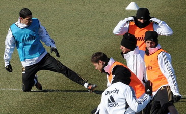 Анхель Ди Мария в компании одноклубников, Getty Images