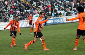 Радость игроков Шахтера, фото Олега Дубины Football.ua