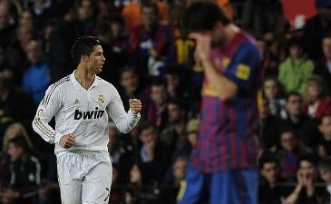 Ликующий Роналду на фоне опечаленного Месси, Getty Images