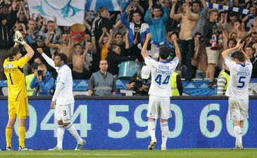 Динамовцы после победы над Ворсклой, фото Илья Хохлов, Football.ua