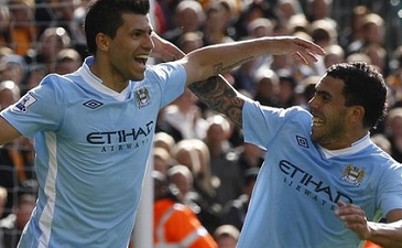 Серхио Агуэро и Карлос Тевес, bbc.co.uk