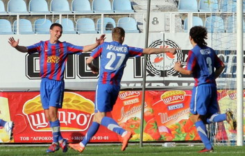 Радость игроков Арсенала К, fcarsenal.com.ua