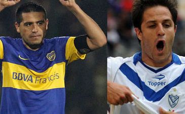 Хуан Роман Рикельме и Хуан Мануэль Мартинес, коллаж Ole