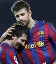 Пике и Месси, oleole.com