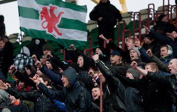 Оболонь приносит радость не своим, а перволиговым болельщикам… Фото Игорь Снисаренко, Football.ua.