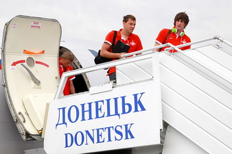 Спартаковцы высадились в Донецке, spartak.com