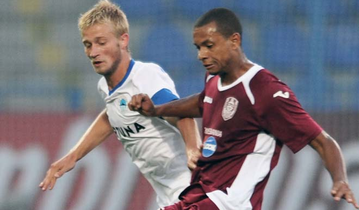 Сергей Люлька против Клужа, фото ФК Слован